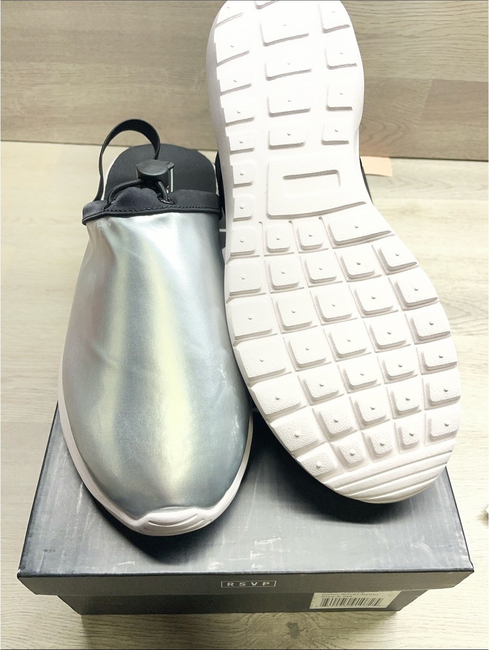 RSVP Janice Silver Nylon Shoes - Metallic Silver #70